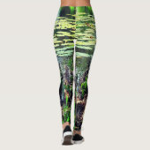 Trendy Lily Pad Camouflage Look Leggings (Rückseite)