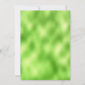 Trendy Lime Green Custom Foto Save The Date (Rückseite)