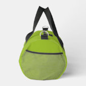 Trendy Lime Green Schwarz-weiß Script Monogram Duffle Bag (Rechts)