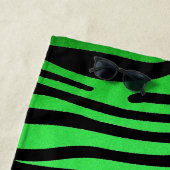 Trendy Limon Zebra Herd auf Zebra Print Strandtuch (Beispiel)