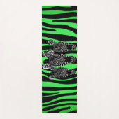 Trendy Limon Zebra Herd Second Side Zebra Print Yogamatte (Vorderseite)