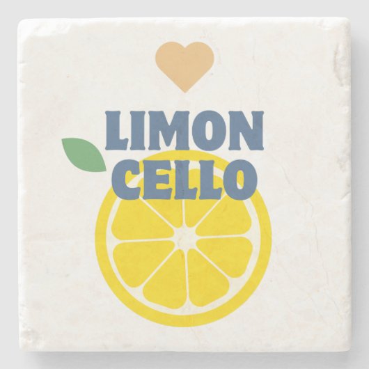 Trendy Limoncello Lemon Liquor Steinuntersetzer (Vorderseite)