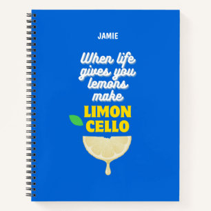 Trendy Limoncello Zitat Notizblock