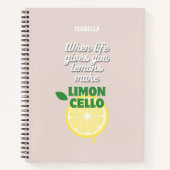Trendy Limoncello Zitat Notizblock (Vorderseite)