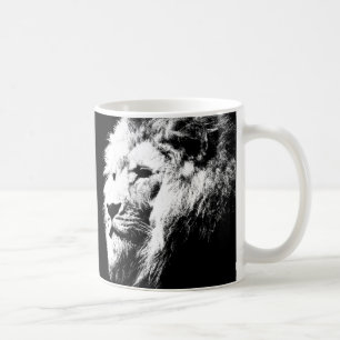 Trendy Lion Face King Elegante Template Animals Kaffeetasse
