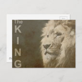 Trendy Lion Head of the King Modern Pop Art Templa Postkarte (Vorne/Hinten)