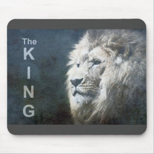 Trendy Lion Head Pop Art Picture The King Template Mousepad