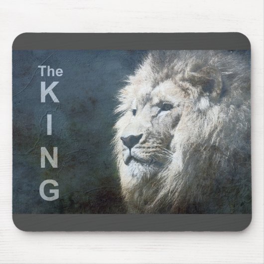 Trendy Lion Head Pop Art Picture The King Template Mousepad (Vorne)