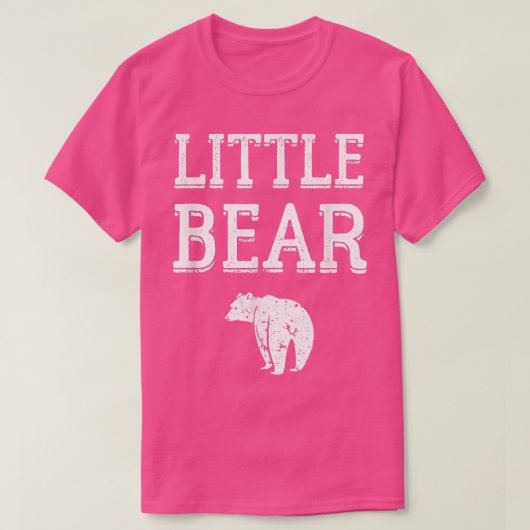 Trendy Little Bear Simple Bold Line Art T-Shirt (Design vorne)