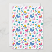 Trendy Llama Geburtstagsparty Einladung (Rückseite)