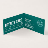 Trendy Logo, Friseur Stylist, Friseur Salon Loyali Visitenkarten (Innenseite)