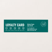 Trendy Logo, Friseur Stylist, Friseur Salon Loyali Visitenkarten (Innenseite Aufgefaltet)