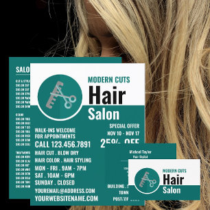 Trendy Logo, Friseur Stylist, Friseur Visitenkarte