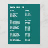 Trendy-Logo, Haarstylist, Friseur-Salon-Werbung Flyer (Hinten)