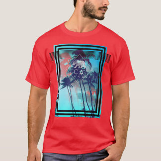 Trendy Los Angeles CA Beach Bear Poster T-Shirt