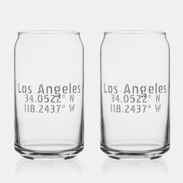 Trendy Los Angeles Coordinates Can Glass Set Dosenglas