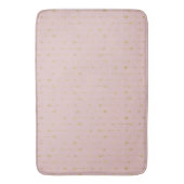 Trendy Lotus Pink & Gold Boho Arrows Bath Mat Badematte (Vorderseite Vertikal)