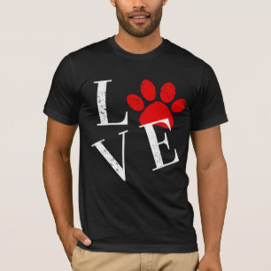 TRENDY LOVE DOG PAW  T-Shirt -> MODELLES LIEBES HU