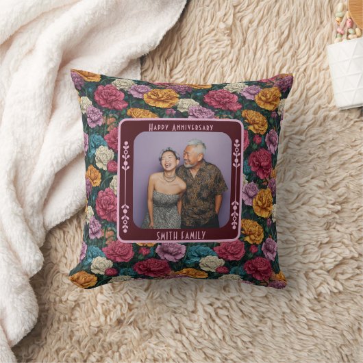 Trendy Lovebird Wedding Throw Kissen (Decke)