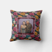 Trendy Lovebird Wedding Throw Kissen (Rückseite)