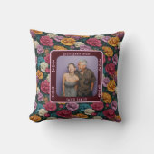Trendy Lovebird Wedding Throw Kissen (Vorderseite)