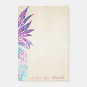 Trendy Lovely Stilvoll , Ananas Post-it Klebezettel (Vorderseite)