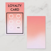 Trendy Loyalty Card Visitenkarte (Vorne/Hinten)