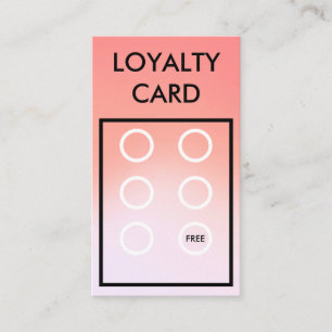 Trendy Loyalty Card Visitenkarte