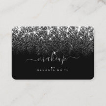 Trendy Luminy Silver Glitzer Stars Makeup Artist