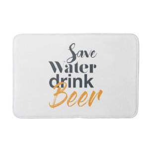 Trendy, lustig, urbanes Design Gerettet Water Drin Badematte