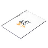 Trendy, lustig, urbanes Design Gerettet Water Drin Notizblock (Linke Seite)