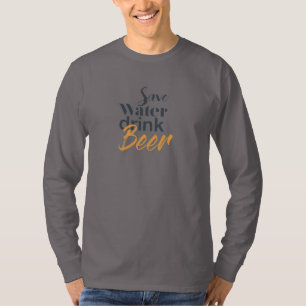 Trendy, lustig, urbanes Design Gerettet Water Drin T-Shirt