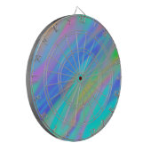 Trendy luxuriöse grün blaue lila Imitate holografi Dartscheibe (Vorderseite Links)