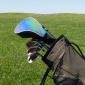 Trendy luxuriöse grün blaue lila Imitate holografi Golf Headcover (In SItu)