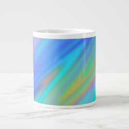 Trendy luxuriöse grün blaue lila Imitate holografi Jumbo-Tasse