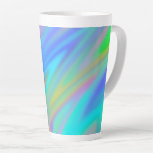 Trendy luxuriöse grün blaue lila Imitate holografi Milchtasse