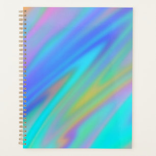 Trendy luxuriöse grün blaue lila Imitate holografi Planer