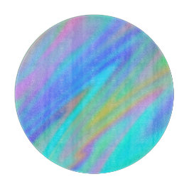 Trendy luxuriöse grün blaue lila Imitate holografi Schneidebrett