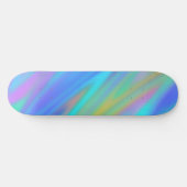 Trendy luxuriöse grün blaue lila Imitate holografi Skateboard (Horizontal)