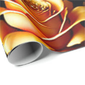 Trendy Luxury Big Gold Rose Collection Geschenkpapier (Rolleneckpunkt)