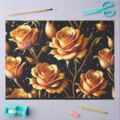 Trendy Luxury Big Gold Rose Collection Seidenpapier (Basteln)