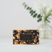 Trendy Luxury Big Gold Rose Collection Visitenkarte (Stehend Vorderseite)