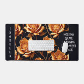 Trendy Luxury Boho Gold Rose Collection Schreibtischunterlage (Tastatur & Maus)