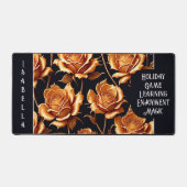 Trendy Luxury Boho Gold Rose Collection Schreibtischunterlage (Vorderseite)