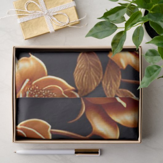 Trendy Luxury Boho Gold Rose Collection Seidenpapier (Geschenk)
