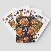 Trendy Luxury Boho Gold Rose Collection Spielkarten (Rückseite)