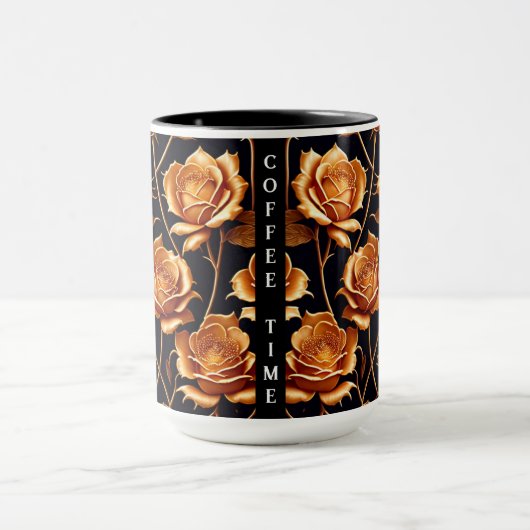 Trendy Luxury Boho Gold Rose Collection Tasse (Zentrum)