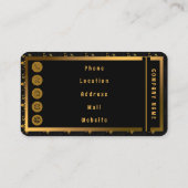 Trendy Luxury Elegante Visitenkarte (Rückseite)