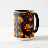 Trendy Luxury Gold Boho Rose Collection Tasse (VorderseiteRechts)