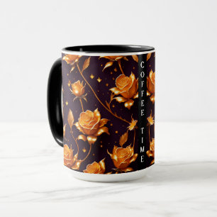 Trendy Luxury Gold Boho Rose Collection Tasse